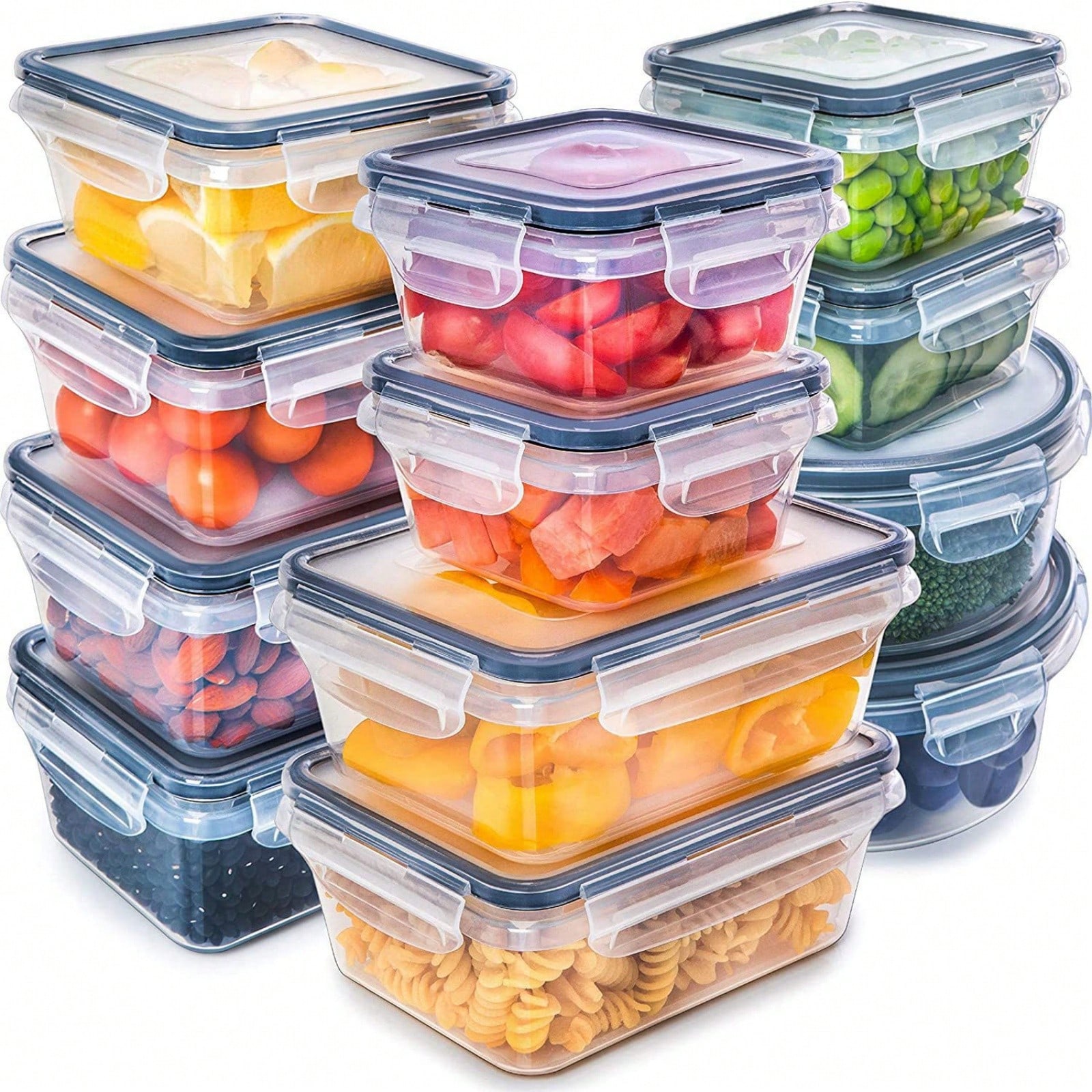 Food Storage Home - 24 Pieces Food Storage Containers Set