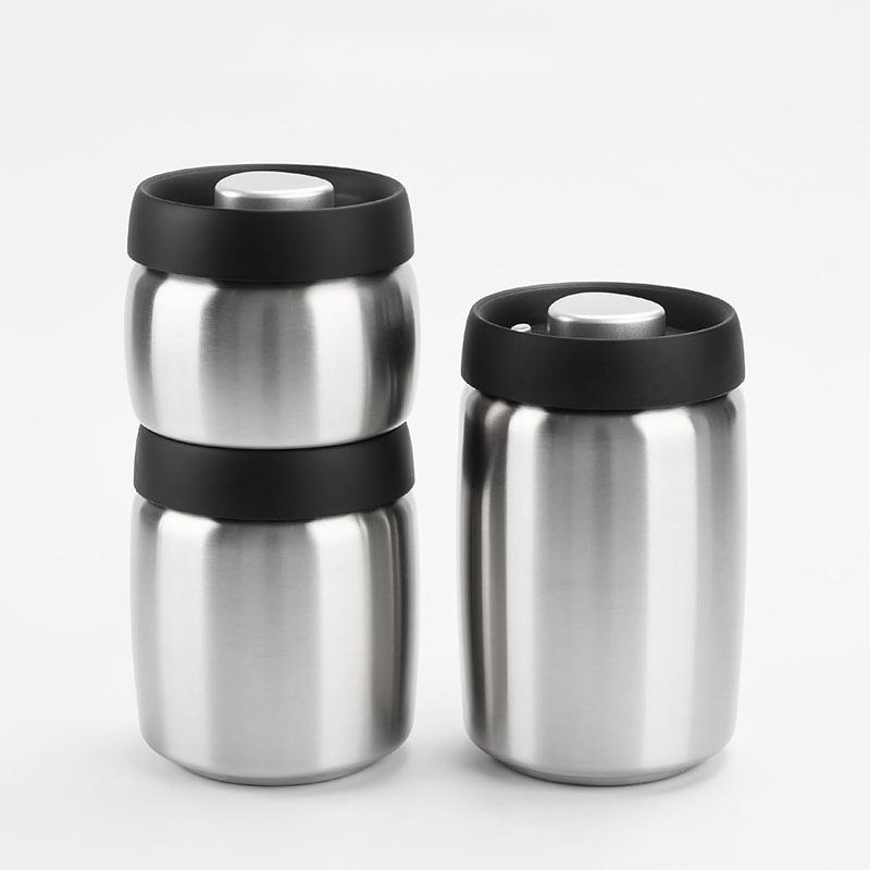 Food Storage Vacuum Containers - Vacuum Coffee Canister, 304 Stainless Steel