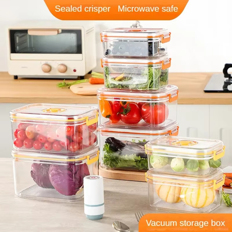 Food Storage Vacuum Containers - Vacuum Fresh-keeping Box Refrigerator Sealed Canister