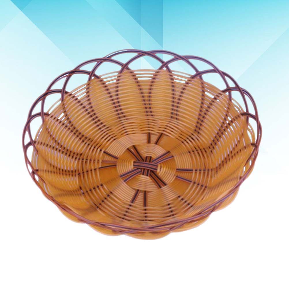 Food Storage Home - 1Pcs Food Basket Simulated Rattan Storage