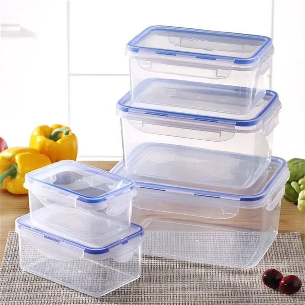 Food Storage Quart - 1/4pack Food Storage Containers Transparent Kitchen