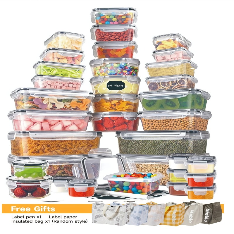 Food Storage Ideas - 48PCS BPA-Free Food Storage Set –