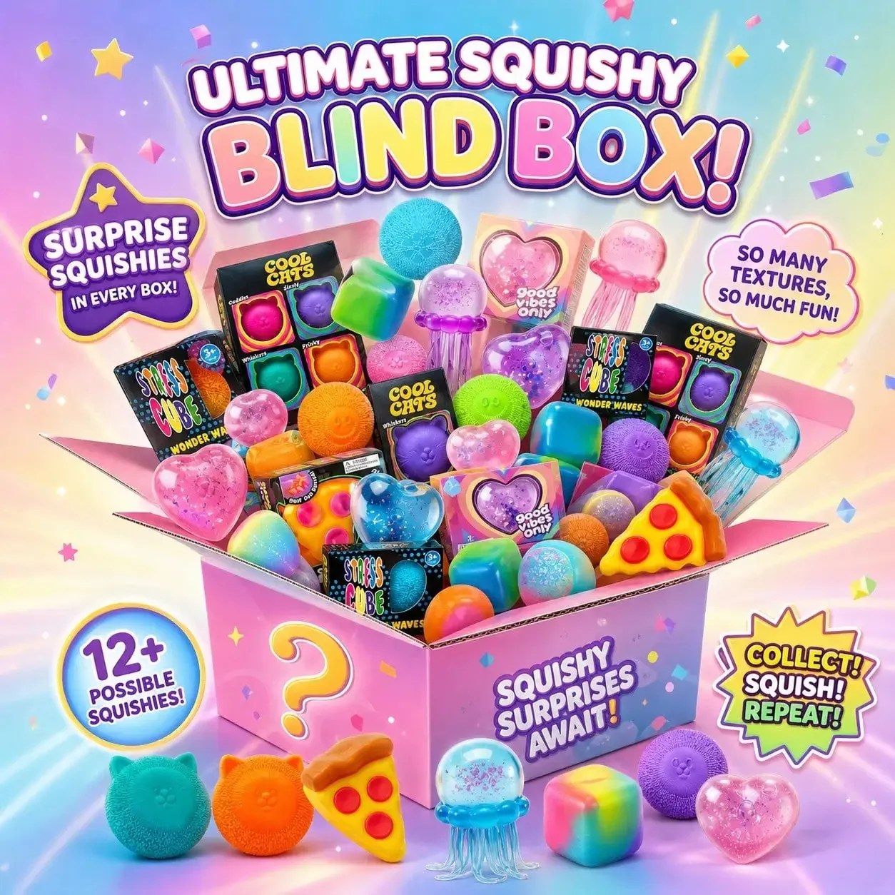 Food Storage And Containers - Surprise Box-Slow Rise Squishy Toys,Food&Ocean Themed