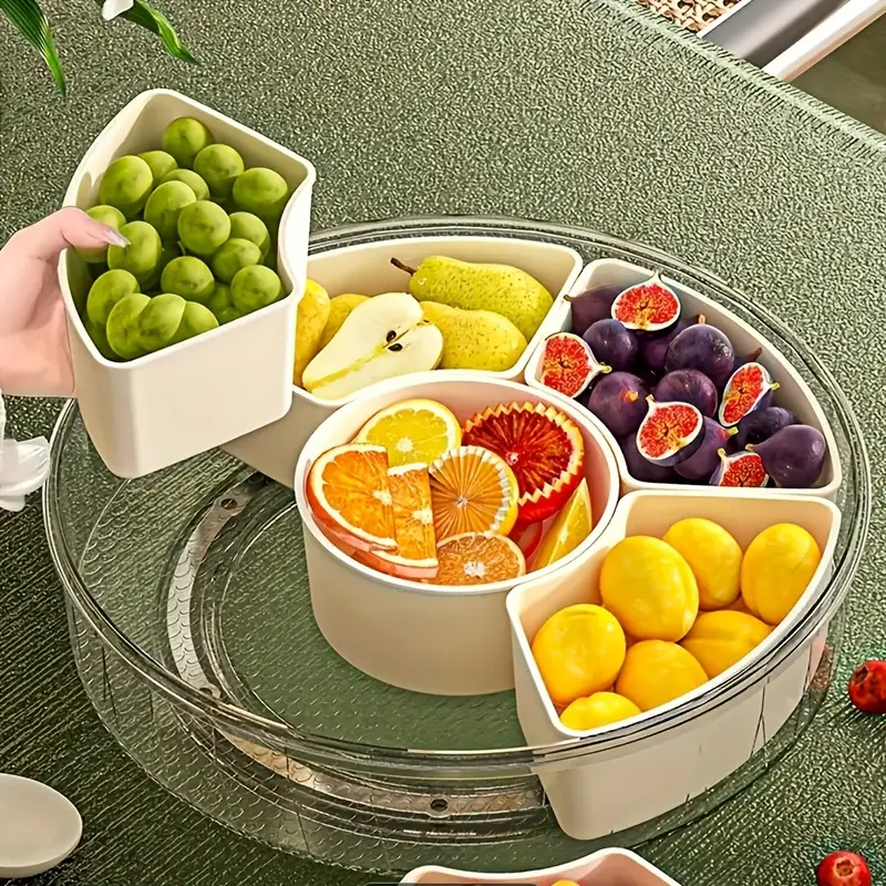 Divided Rotating Serving Tray  – Food Storage Quart Bewertung und Preis