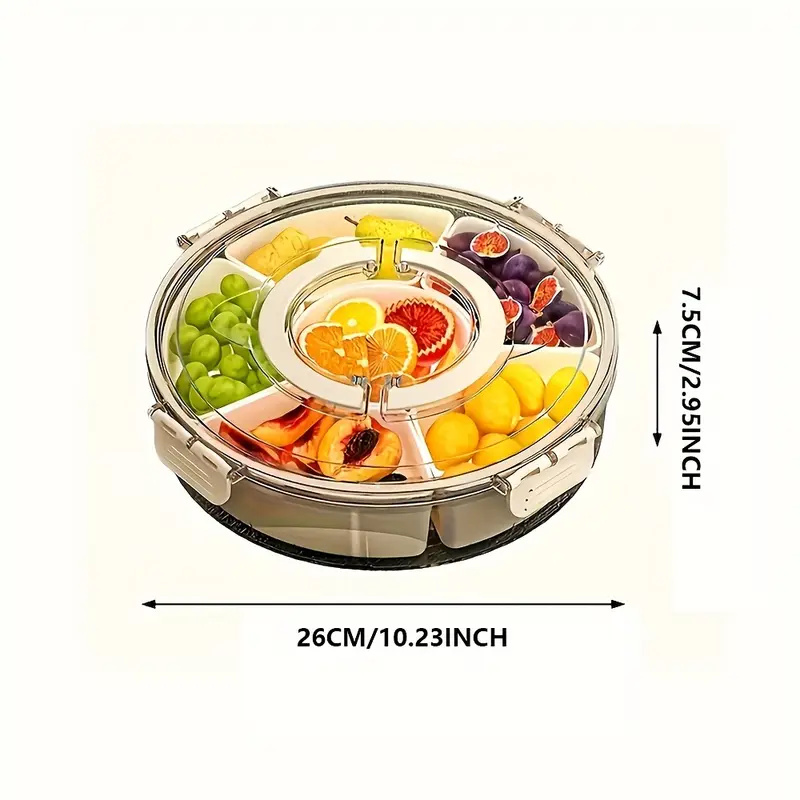 Divided Rotating Serving Tray  – Food Storage Quart Bewertung und Preis