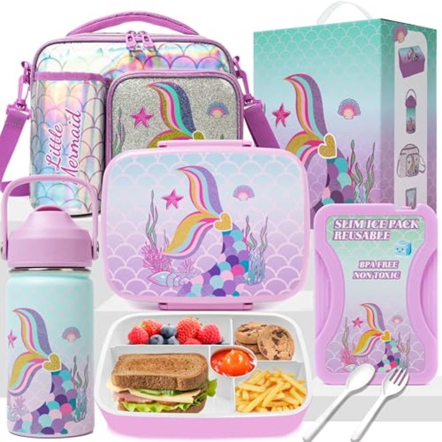 Mermaid Bento Box for Lunch Bo – Stainless Lunch Box Bewertung und Preis