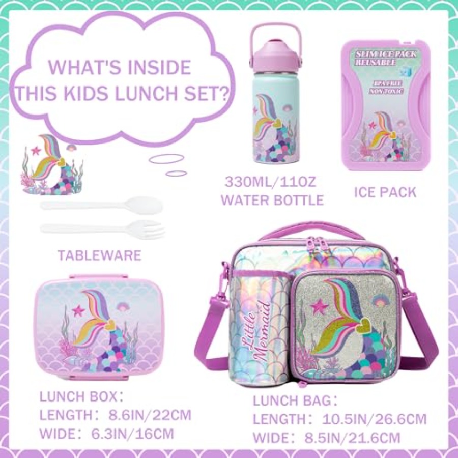 Mermaid Bento Box for Lunch Bo – Stainless Lunch Box Bewertung und Preis