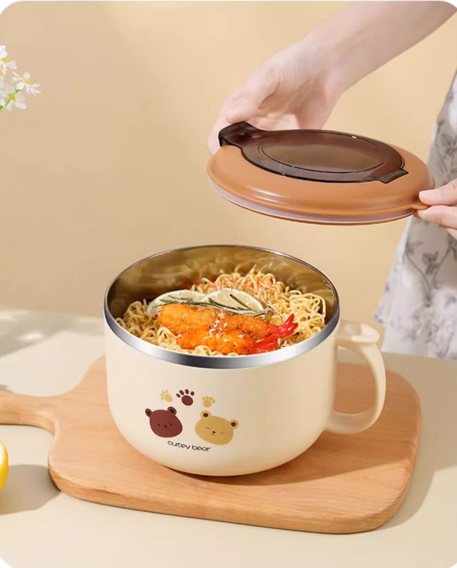 Stainless steel bowl with lid, – Stainless Lunch Box Bewertung und Preis