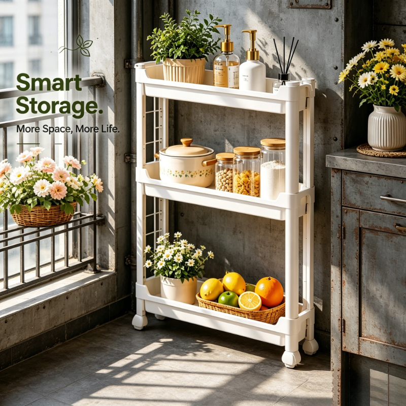 Slim 9.5cm 3-Tier Door Side Or – Food Storage Shelving Bewertung und Preis