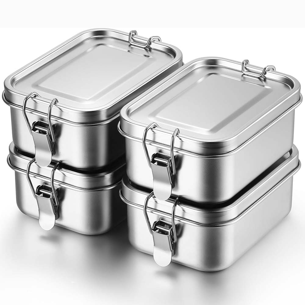 4Pcs Stainless Steel Bento Box – Stainless Lunch Box Bewertung und Preis