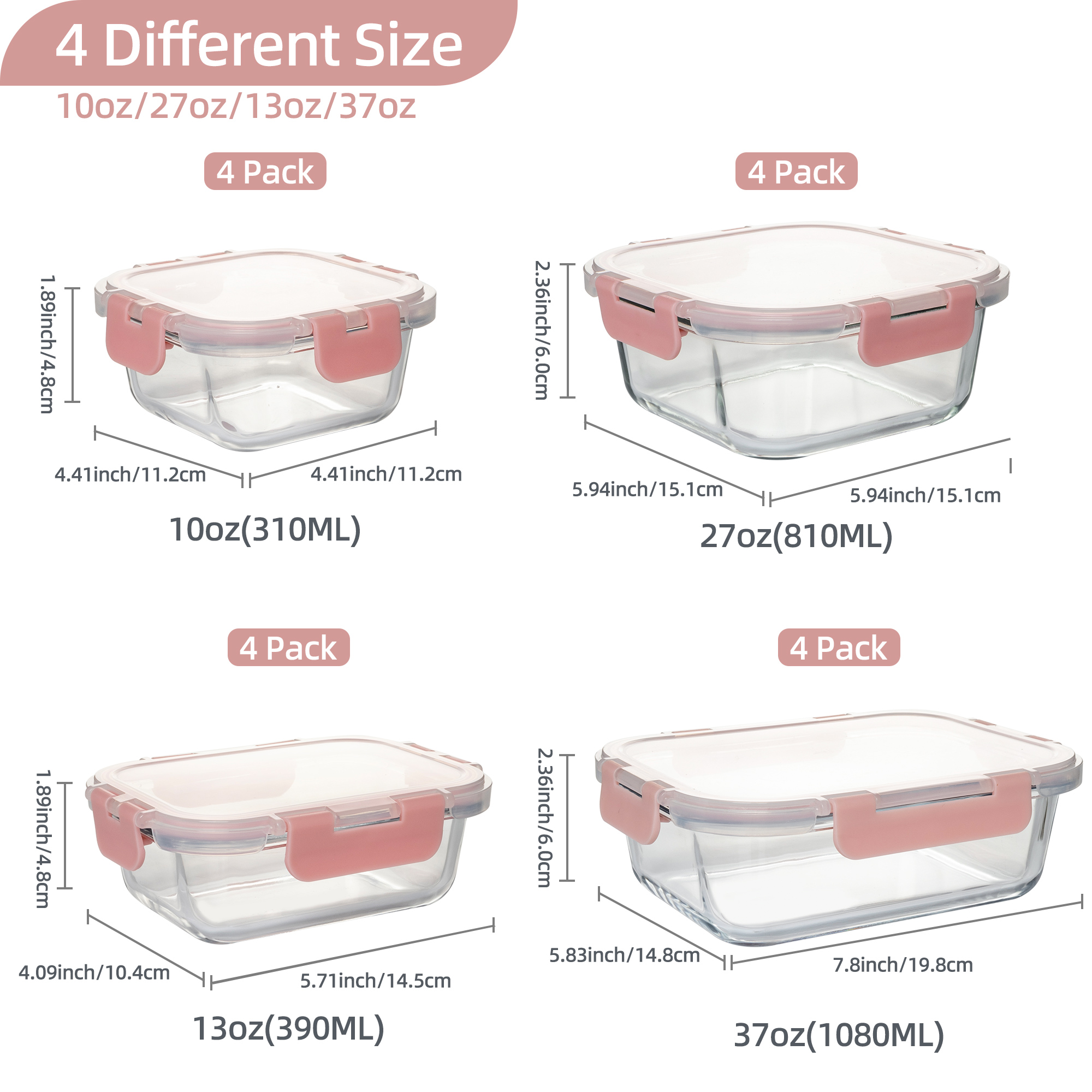 16-Piece Glass Food Storage Co – Food Storage On Table Bewertung und Preis