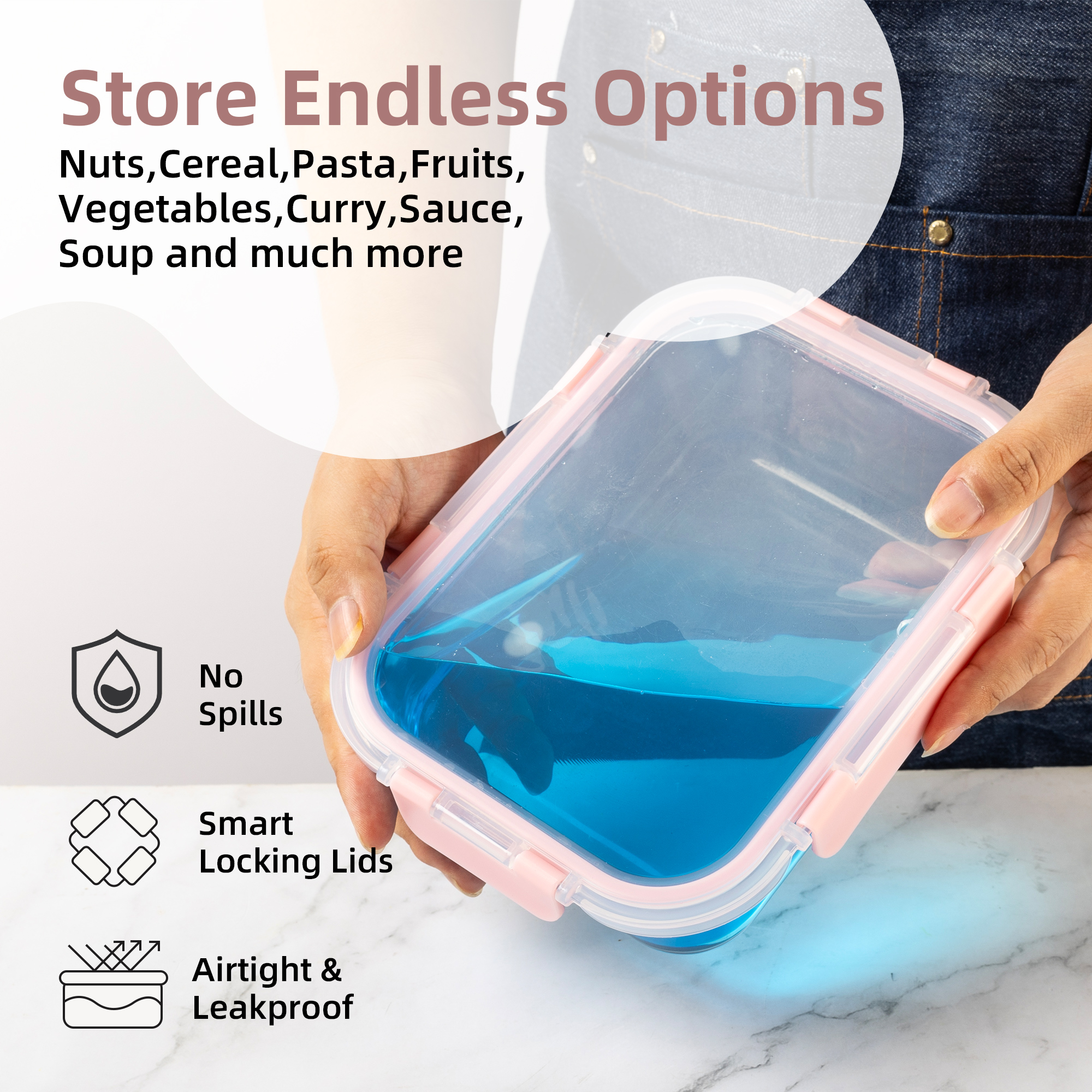 16-Piece Glass Food Storage Co – Food Storage On Table Bewertung und Preis
