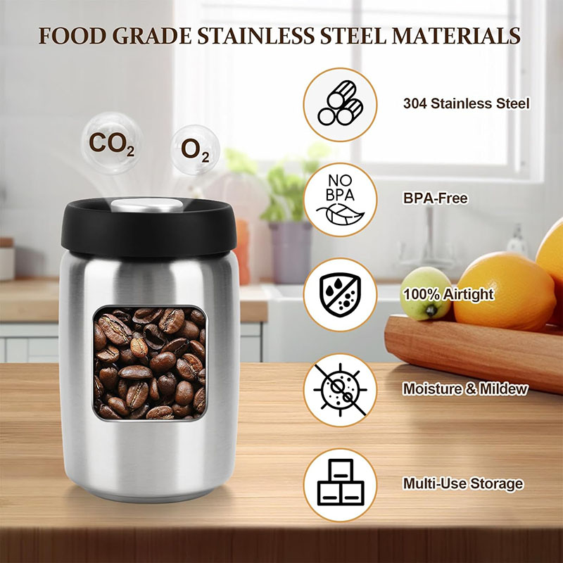 Vacuum Coffee Canister, 304 St – Food Storage Vacuum Containers Bewertung und Preis