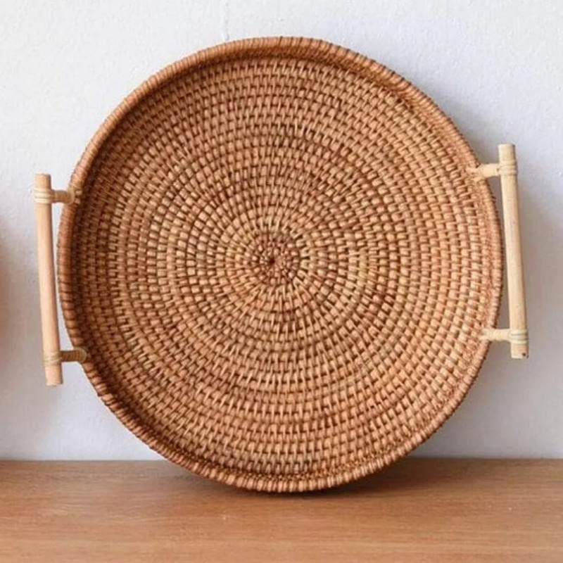 Handwoven Rattan Tray & Food S – Food Storage Of Plants Bewertung und Preis