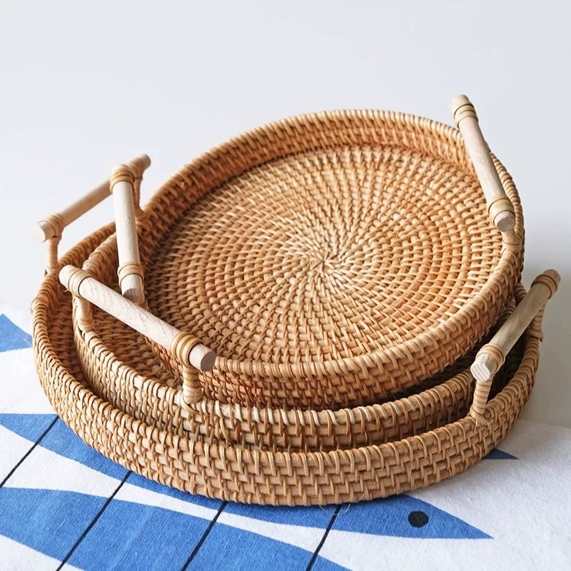 Handwoven Rattan Tray & Food S – Food Storage Of Plants Bewertung und Preis