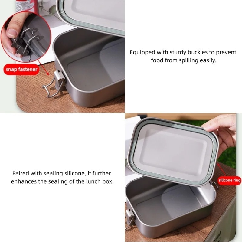 Stainless Steel Lunch Box With – Food Storage Hiking Bewertung und Preis