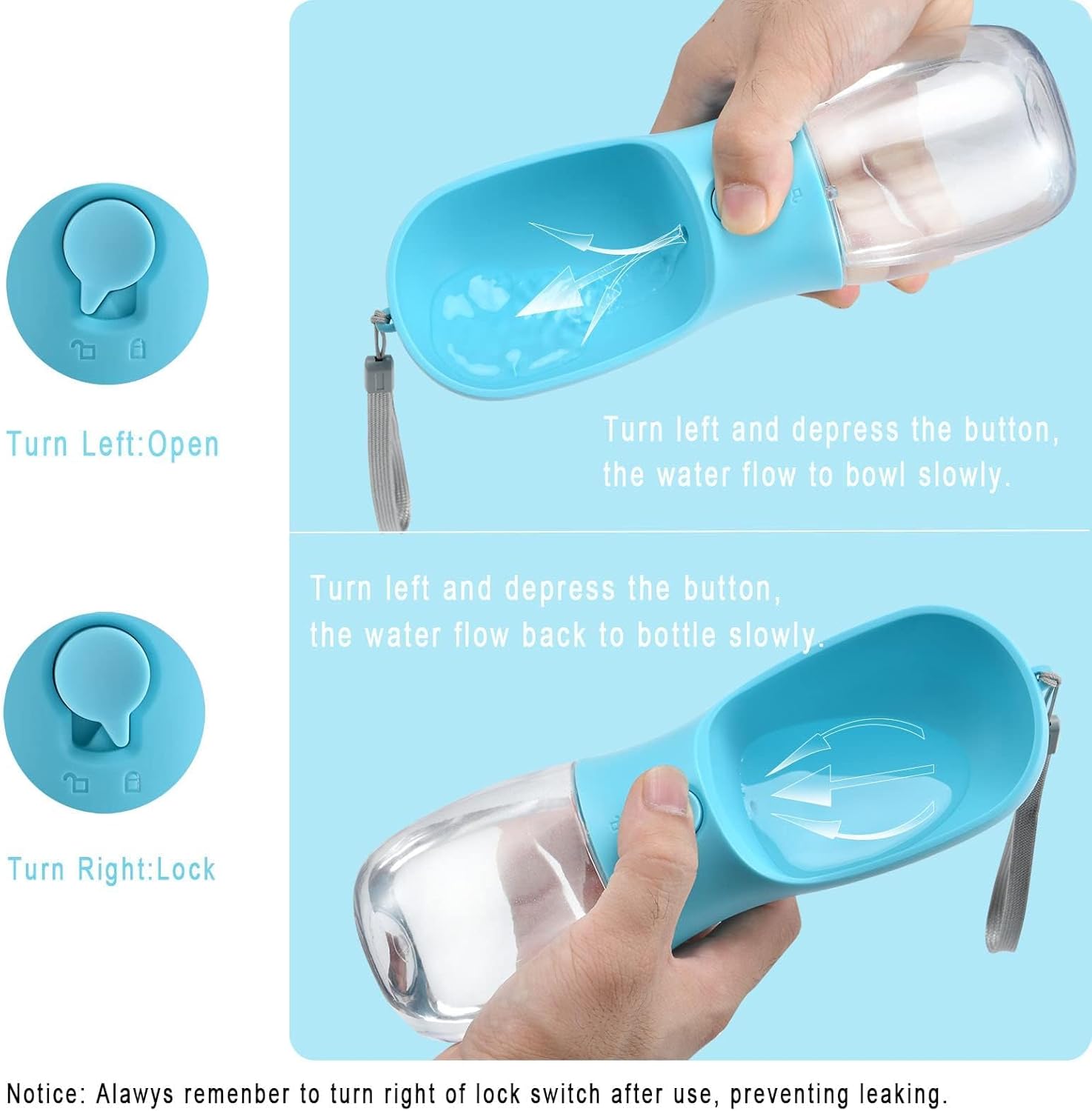 Dog Water Bottle with Food Con – Food Storage Necessities Bewertung und Preis