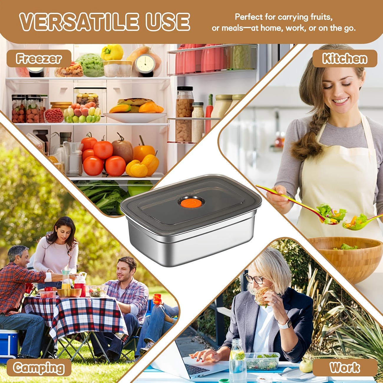 10-Piece Stainless Steel Food  – Food Storage Home Bewertung und Preis