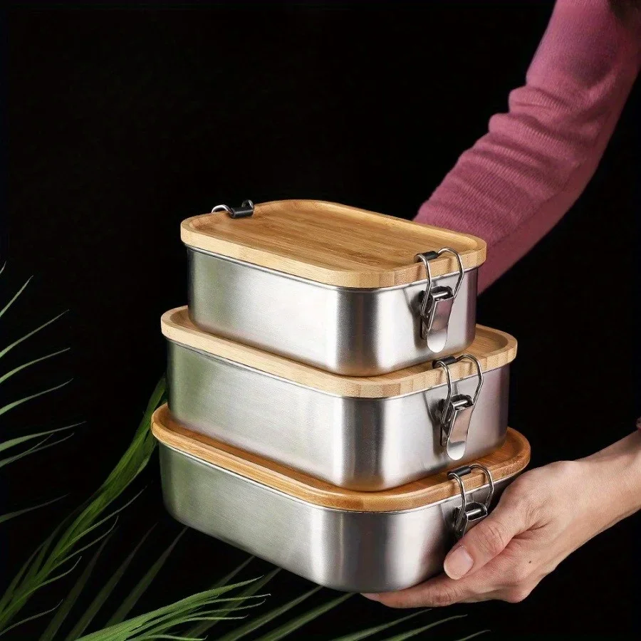 New 304 stainless steel bamboo – Stainless Lunch Box Bewertung und Preis
