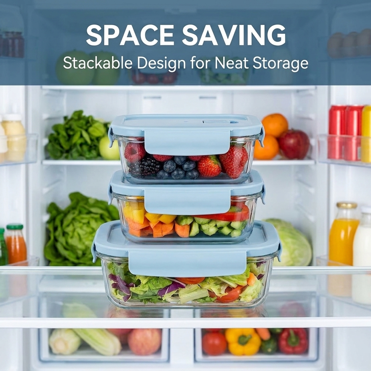 Sky Blue Glass Food Storage Co – Food Storage Home Bewertung und Preis
