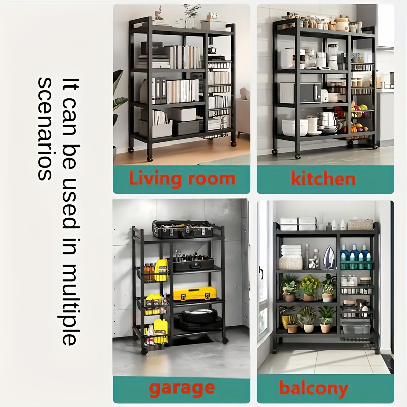 us1pc Movable Storage Rack, Ad – Food Storage Shelving Bewertung und Preis