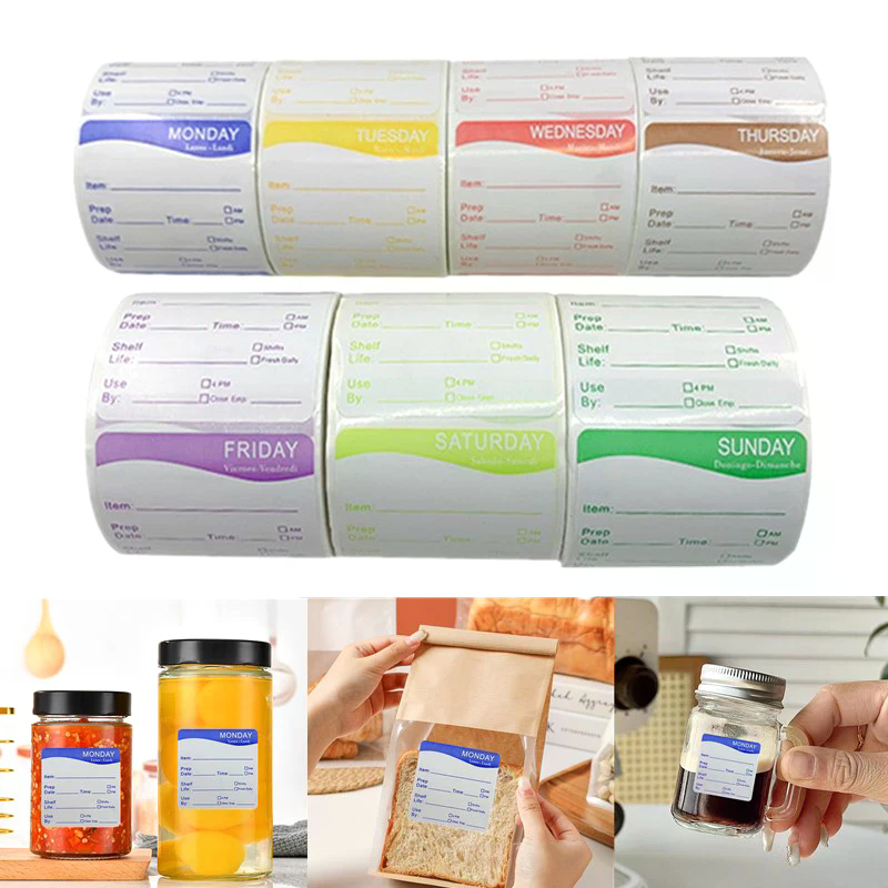 250Pcs/Roll Kitchen Date Food  – Food Storage Expiration Dates Bewertung und Preis