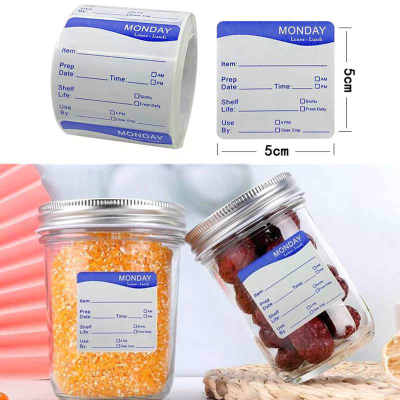 250Pcs/Roll Kitchen Date Food  – Food Storage Expiration Dates Bewertung und Preis