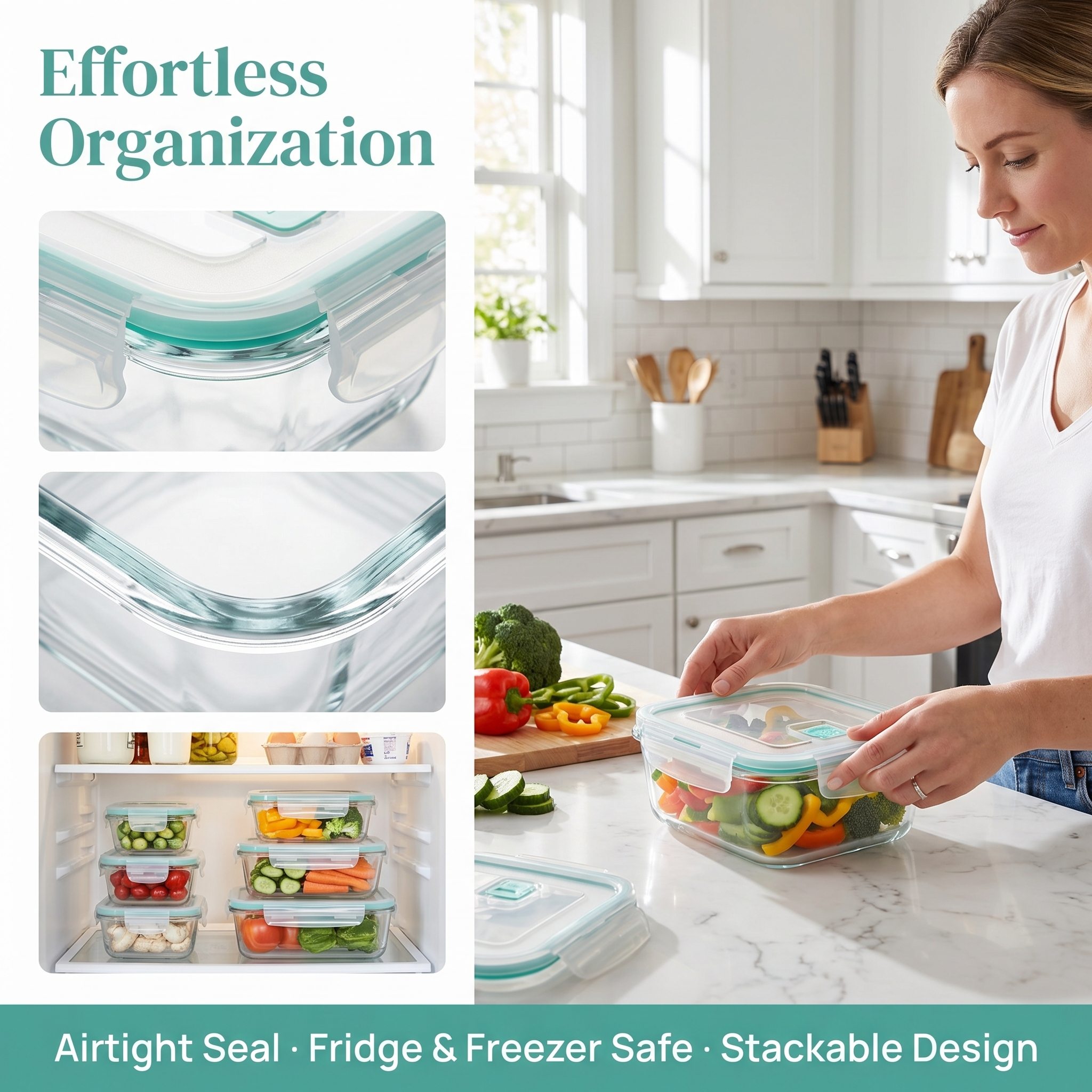 A set of 8 food storage contai – Food Storage Refrigerator Bewertung und Preis