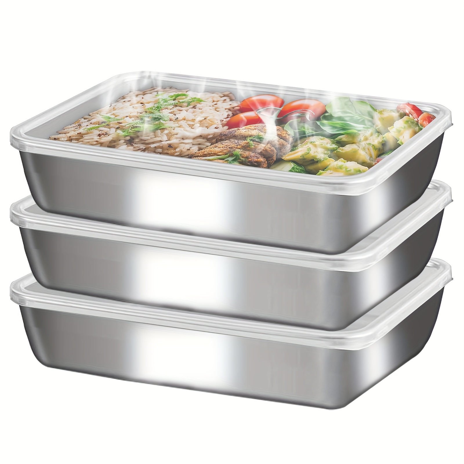 3pcs Stainless Steel Food Cont – Stainless Lunch Box Bewertung und Preis