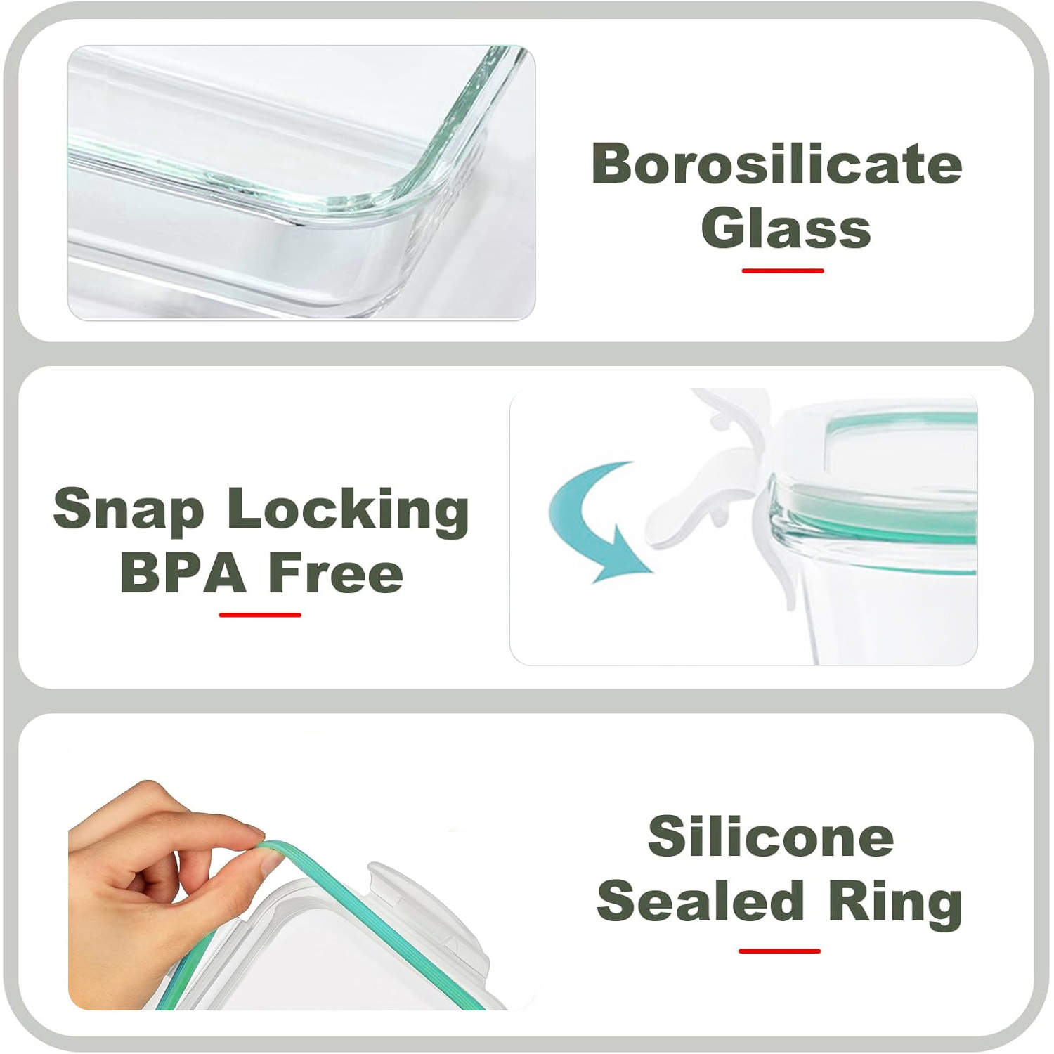 8-Pack Airtight Glass Food Sto – Food Storage Ideas Bewertung und Preis