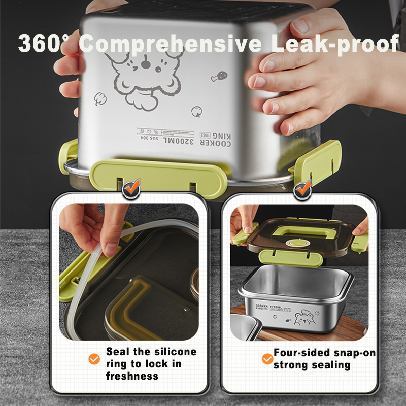 COOKER KING 420ml-6200ml Large – Stainless Lunch Box Bewertung und Preis
