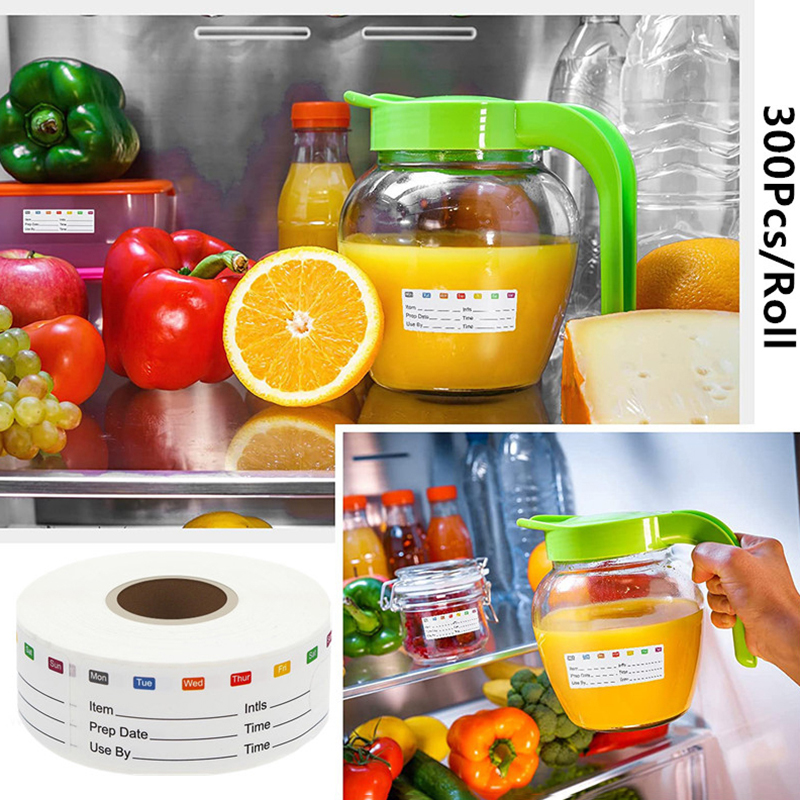 300Pcs/Roll Kitchen Date Food  – Food Storage Expiration Dates Bewertung und Preis