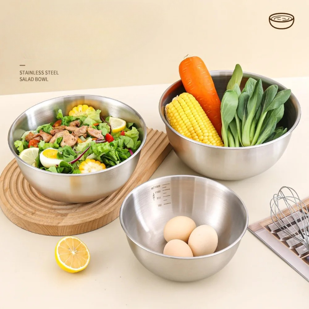 3pcs Stainless Steel Bowl Set  – Food Storage Home Bewertung und Preis