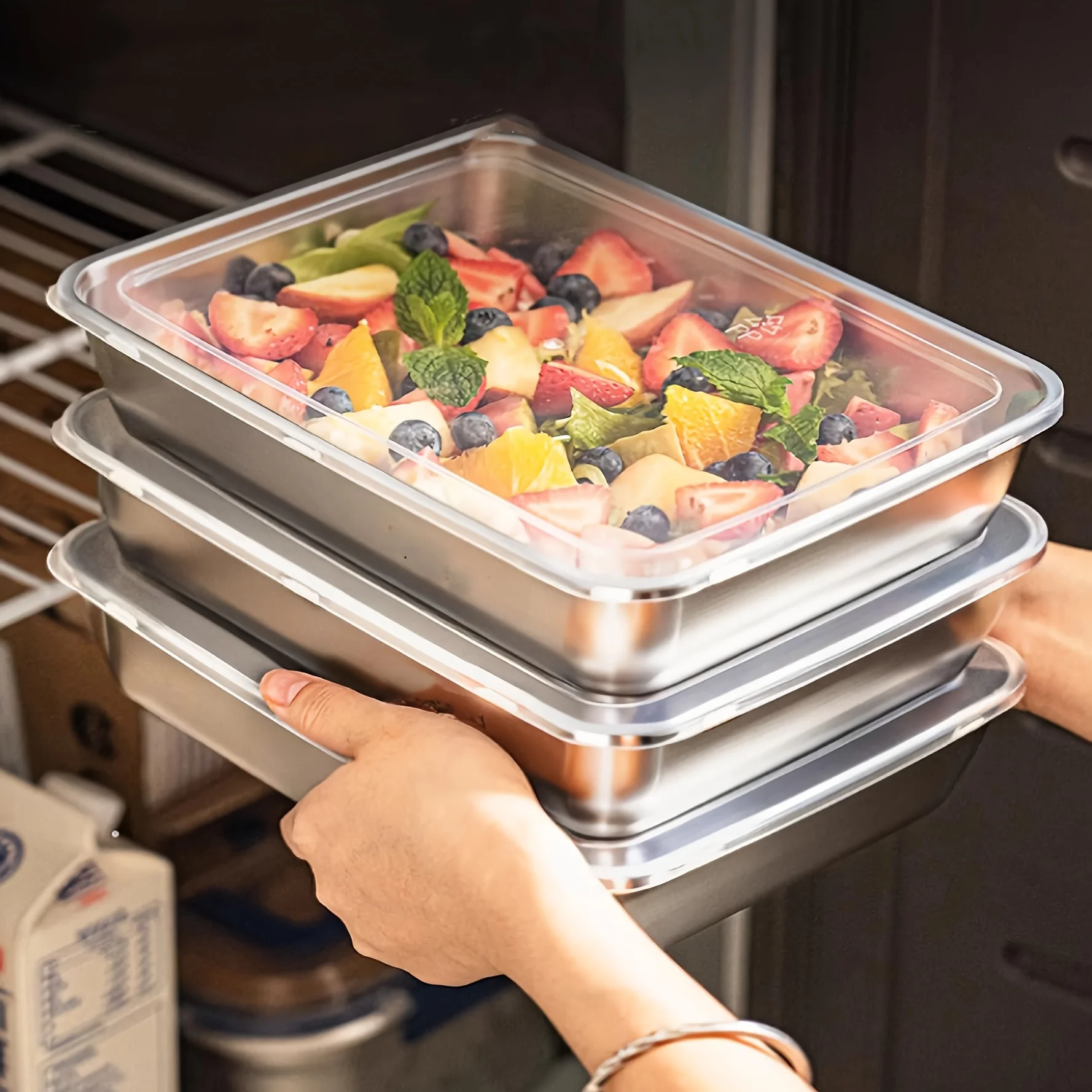 3pcs Stainless Steel Food Cont – Stainless Lunch Box Bewertung und Preis