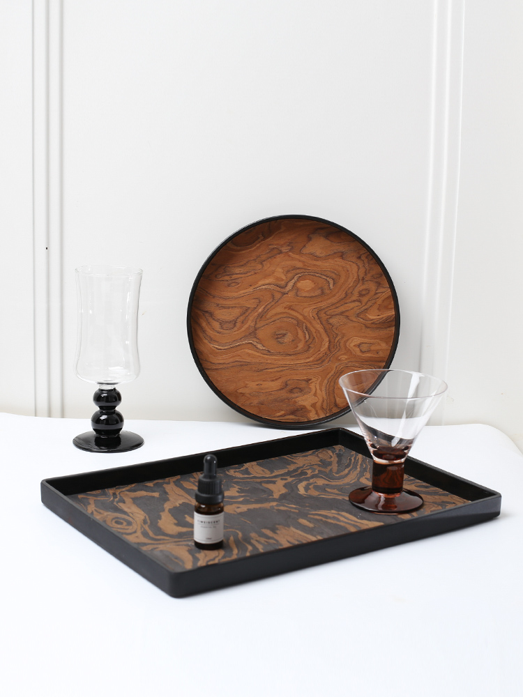Serving Tray Natural Wood Vene – Food Storage Medieval Bewertung und Preis