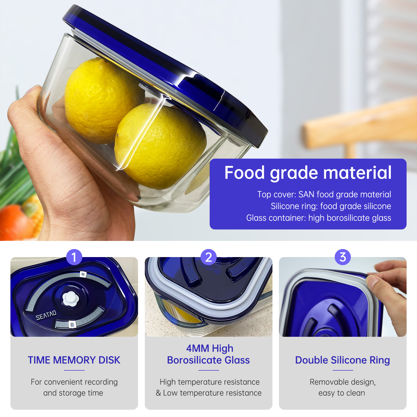 SEATAO Glass Food Storage Cont – Food Storage Vacuum Containers Bewertung und Preis