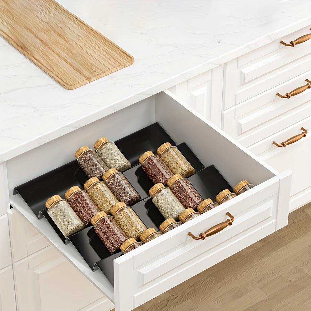 6pcs Expandable Spice Drawer O – Food Storage Shelving Bewertung und Preis